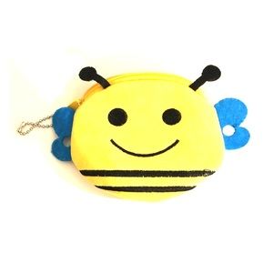 A bumblebee coin pouch.